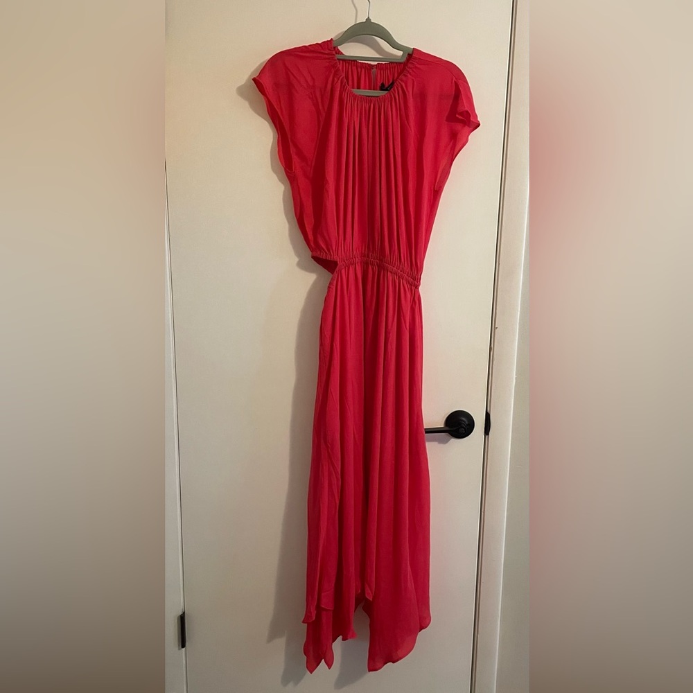 NWT REVOLVE Krisa Handkerchief Cutout Maxi Dress